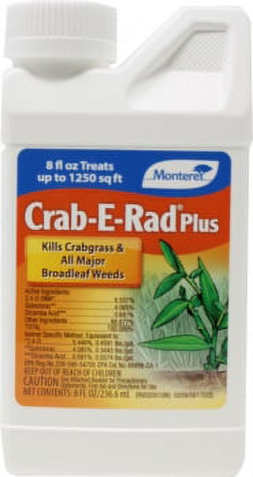 Monterey Crab-E-Rad Plus Crabgrass Herbicide Weed Control, 8 Ounces