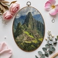 thumbnail image 7 of Canvas Wall Art Machu Picchu Peru Oval Framed Canvas Prints Vintage Wall Hanging Decor for Home Bathroom Decorations Gift for Mom Women 8.6"x11.4", 7 of 7