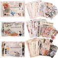 thumbnail image 1 of 600 Piezas Etiquetas Engomadas Vintage Papel para Diario áLbum de Recortes Antiguo Papel para Diario Etiquetas Engomadas de Papel EstéTicas para áLbum de Recortes, 1 of 7