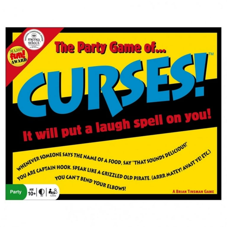 WorldWise Imports Curses! The Game - Fun Party Game - For Ages 14 and Up -  3-6 Players