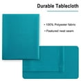 thumbnail image 4 of DWCN Rectangle Tablecloth - Waterproof and Spillproof Washable Fabric Table Cloth for Dining Room Kitchen and Outdoor Use, Turquoise, 60 x 84 Inch, 4 of 6