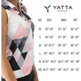 thumbnail image 3 of Yatta Golf Womens Standout Performance Sleeveless V-Neck Golf Polo Shirt (Birdie Dropper, XX-Large), 3 of 5