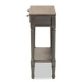thumbnail image 4 of Baxton Studio Noelle Contemporary Wood 3-Drawer Console Table in Gray, 4 of 10