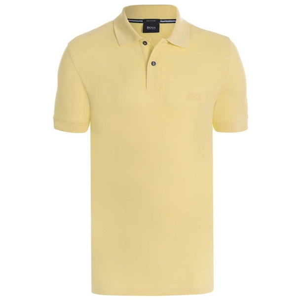 hugo boss yellow shirt