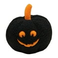 thumbnail image 3 of Cojín de calabaza de Halloween, juguete, cojín 3D, accesorios lindos, cómodos y creativos. Negro, 3 of 9