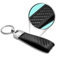 thumbnail image 3 of Dodge Scat-Pack Challenger Real Carbon Fiber Key Chain with Black Stitching, 3 of 4