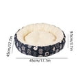 thumbnail image 3 of Moocorvic Round Dog Beds for Small Dogs, Washable Pet Bed Anti-Slip Bottom Reusable Cat Desk Bed for Small to Medium Pet,M, 3 of 6