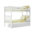 thumbnail image 3 of Max & Lily Solid Wood Twin over Twin Bunk Bed for Kids with Underbed Storage Drawers, 3 of 14