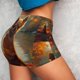 thumbnail image 4 of Balery Maple Leaf Meditating Chihuahua Pantalones cortos de entrenamiento estampados para mujer, sin costuras, ajustados, para gimnasio, yoga, correr, deportes, ejercicio activo, fitness.-X-Large, 4 of 8
