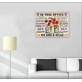 thumbnail image 4 of In This Office Sunflower Inspirational Decor Wall Art Teamwork Motivational Quotes Floral Pictures Wall Decor We Are A Team Positive Canvas Painting Prints Modern Artwork Framed for Office 16"x12", 4 of 6