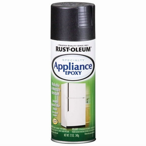 6-Pack of 12 oz Rust-Oleum Brands 7886830 Black Specialty Appliance Epoxy Spray, Gloss