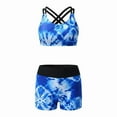 thumbnail image 7 of pimelu Bathing Suit Womens Swimsuits Two Piece Swimsuits for Women Tankini Sets Summer Hawaiian Beach Fashion Tie Dye Print Tank Top Swimwear with High Waist Boyshorts, 7 of 7