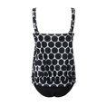 thumbnail image 4 of Levmjia Women's Polka Dot Print Tankini Swimsuit Set 2Pc, Plus Size S-5XL, High Neck Bikini Top & Bottom, Ruched Beach Swimwear, 4 of 6