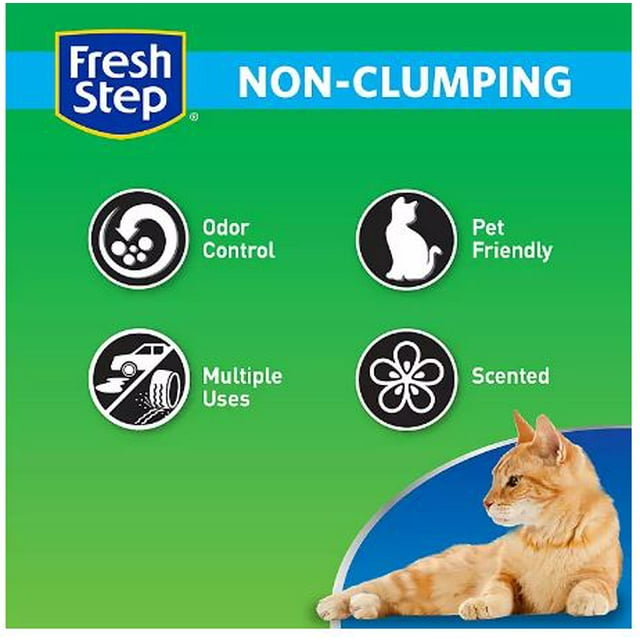Fresh Step Non-Clumping Premium Clay Cat Litter with Febreze Freshness, Scented (40 lbs.)