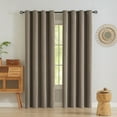 thumbnail image 1 of Innerwin Rideaux Écoénergétiques pour Fenêtre, Protection UV, Occultants, Intimité, Panneaux Isolés Thermiques Modernes, Luxe, Brun Foncé, 52 x 96 Pouces, 1 of 4