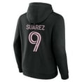 thumbnail image 3 of Men's Luis Su-rez Black Inter Miami CF Team Authentic Player Name & Number Pullover Hoodie, 3 of 3
