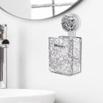 thumbnail image 2 of XINQIHANG Suction Cup Shower Container Comb Storage Rack Flexible Toiletries Household Shower Basket Toothbrush Holder for Laundry Room, Transparent Silver, 2 of 7