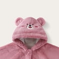thumbnail image 5 of Teyfeniy Toddler Baby Girl Boys Hooded Cloak Cute Bear Poncho Cape Kids Fuzzy Fleece Coats for Infant Jacket, 5 of 6