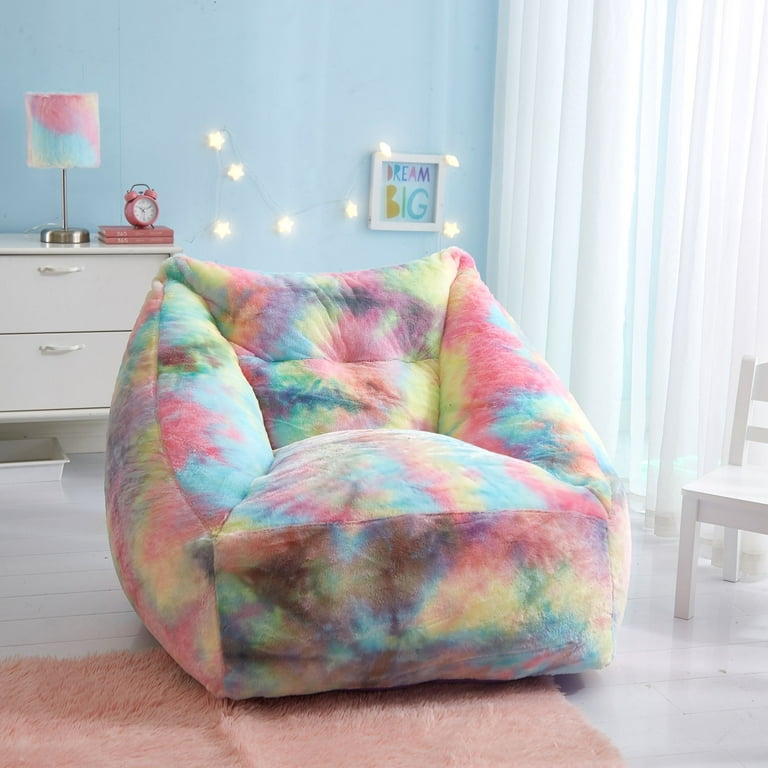 Urban Shop Structured Bean Chair Rainbow Walmart