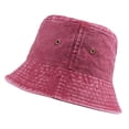 thumbnail image 2 of Xijirk Bucket Hat with Metal Eyelet Details and Washed Texture for Casual Outdoor Street Matches for Women,,One Size, 2 of 3
