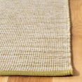 thumbnail image 4 of SAFAVIEH Montauk Bernadine Solid Braided Cotton Runner Rug, Green Olive, 2'3" x 8', 4 of 7