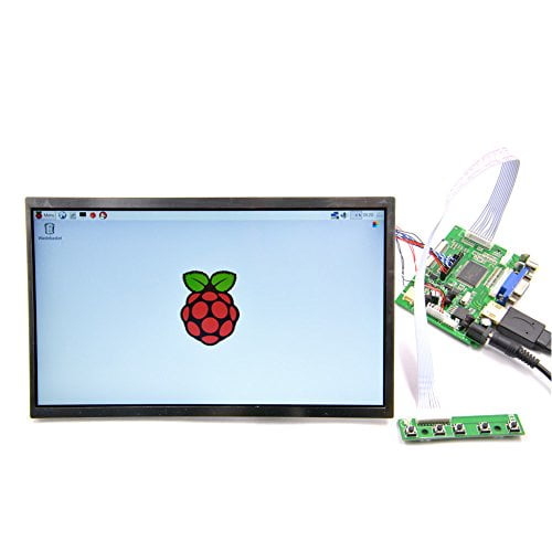 Geeekpi 10 1 Inch 1366x768 Lcd Display Hdmi Monitor Tft Screen Panel Driver Board Hdmivga2av For Raspberry Pi 3 2 Model B B B A Walmart Com Walmart Com