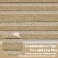 thumbnail image 2 of Pure Era Bullnose Carpet Stair Treads Cover 16Pcs Indoor Rug Set 9" x 30" Plaid Pattern Self Adhensive Backing(Set of 16,Khaki Rectangle), 2 of 9
