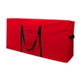 thumbnail image 2 of Bolsa de almacenamiento para árbol de Navidad 600D Oxford duraderas y rojo Zulema caja de almacenamiento de árboles, 2 of 8