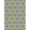 thumbnail image 1 of Ahgly Company Machine Washable Indoor Rectangle Transitional Mauve Taupe Purple Area Rugs, 6' x 9', 1 of 7