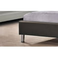 thumbnail image 4 of Espresso PU Upholstered Queen Size Platform Bed (No Box Spring Required), 4 of 5