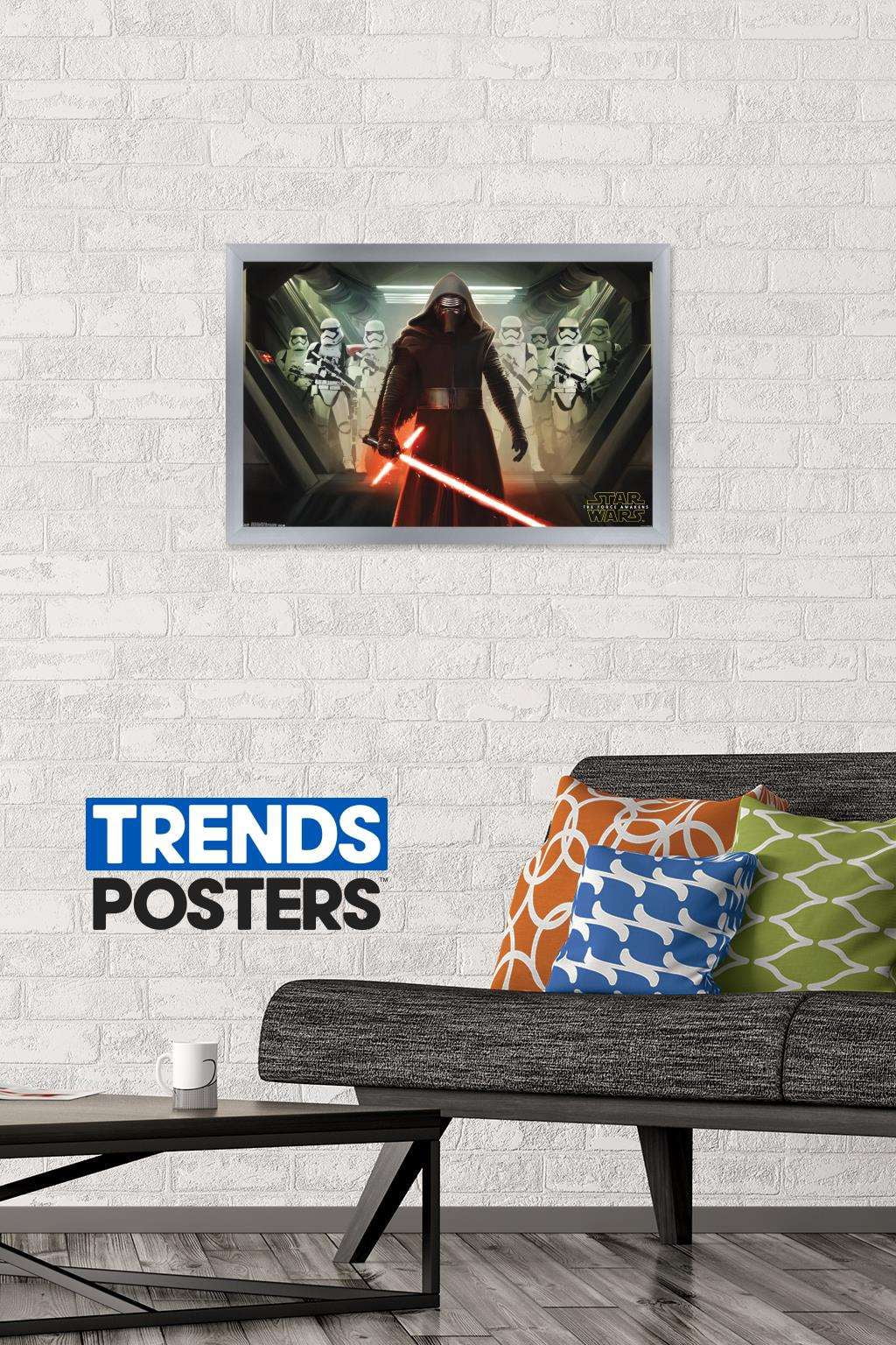 Star Wars: The Force Awakens - Oppression Wall Poster, 14.725" x 22.375", Framed