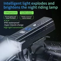 Bike Light, High Lumens Super Bright Bicycle Lite, USB Rechargeable Bike Headlight & Taillight Set, Waterproof Safety Bike Front & Rearlight for Road, Mountain, Night Riding