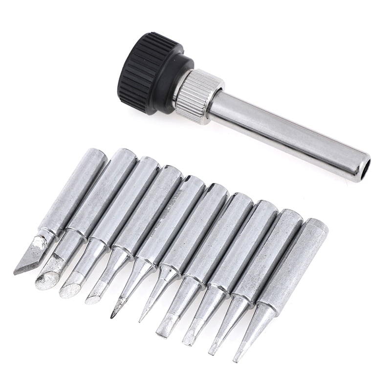 Details about   10 Assorted Standard Soldering Iron Tips Set 900M-T 898D in US 