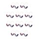 thumbnail image 2 of Pendientes en forma de U con estampado de leopardo Qarigey azul colorido, 2 of 6