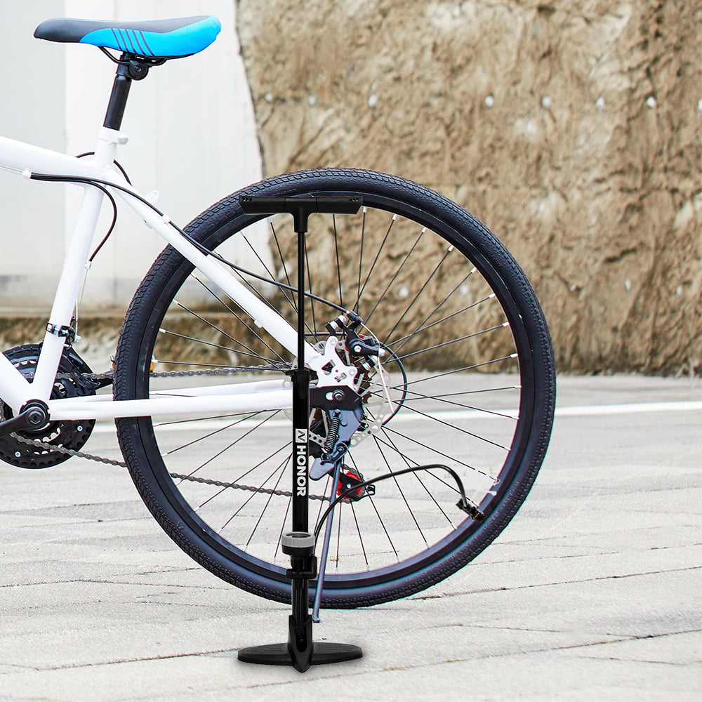 Portable Mini Bicycle Bike Pump Multi Valve Fitment Tyre Inflator Lightweight 