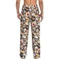 thumbnail image 3 of Goofa lips record rock Skull Pattern Printed Soft Pajama Pants for Men, Wide Leg Comfy Casual Lounge Yoga Pants-Large, 3 of 9