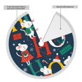 thumbnail image 4 of Faldas para árbol de Navidad de 36 pulgadas con texto "Merry Christmas", tapete para árbol de Navidad para vacaciones de invierno, falda para árbol de Navidad para decoraciones navideñas rústicas, 4 of 8