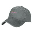 thumbnail image 3 of ZICANCN Princess Letters Adjustable Baseball Cap Women , Hats for Men Adult Washed Cotton Denim Baseball Caps Fashion Gray, 3 of 6