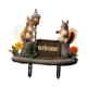 thumbnail image 2 of Letrero de bienvenida con estaca para jardín, decoración de patio, obra de decorativa, placa de animales, letrero acrílico 2D para patio, jardín, 2 of 8