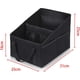 thumbnail image 2 of Organizador de asiento de coche, organizadores plegables para coche con construcción resistente y divisores ajustables, diseño antideslizante para asientos delanteros y traseros (negro), 2 of 6