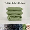 thumbnail image 2 of Sonive Washed Duvet Cover Sets Twin/Twin-XL 2 Piece, Soft and Cozy, Washed Textured Wrinkled Design (Loden Green, Twin/Twin-XL), 2 of 6