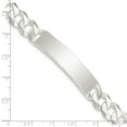 thumbnail image 4 of Sterling Silver Curb Link ID Bracelet QID201, 4 of 5