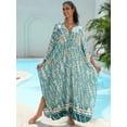 thumbnail image 3 of Women's Plus Size Kaftan Dress – Plus Size Maxi Dress Moo Moos Beach Cover Up,Bathing Suit Cover-Up Loungewear, 3 of 10