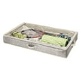 thumbnail image 4 of mDesign Fabric Under Bed Storage Organizer, Zippered Lid, 2 Pack - Black/Cream, 4 of 8