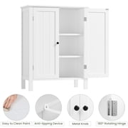 Homfa Bathroom Cabinets Freestanding, Bathroom Storage Floor Cabinet, White Storage Cabinets with Doors and Shelves