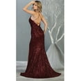 thumbnail image 2 of Formal Dress Shops Inc Juniors Womens Sequined Prom Long Dress And Plus Size, 2 of 5