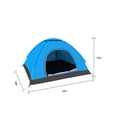 thumbnail image 2 of Wehilion 4-Person Camping Tent,Lightweight Instant Pop-Up Outdoor Tent for Backpacking, Hiking, or Beach by Wakeman Outdoors (Blue), 2 of 5