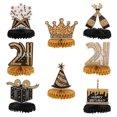 thumbnail image 3 of KAKOWELY 8 piezas de decoración de panal de feliz cumpleaños, decoración de cumpleaños, centros de mesa de panal, 3 of 4