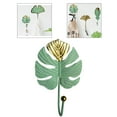 thumbnail image 3 of Leaf Shape Hooks Holder Coat Hat Scarf Towel Hanger Cabinet Home 01, 3 of 7