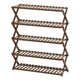 thumbnail image 1 of Zapatero Zapatero de bambú macizo Estante de zapatos independiente plegable Organizador de zapatos sin instalación Estante resistente para pasillo Entrada Armario Balcón 5 niveles iKayaa Zapatero, 1 of 5